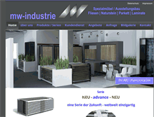 Tablet Screenshot of mw-industrie.com